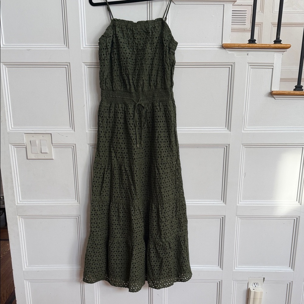 INC International Concepts Olive Green Maxi Dress